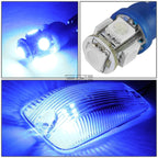5Pcs Chrome Housing Blue LED Cab Roof Running Light for Chevy GMC C/K (1988–2002)