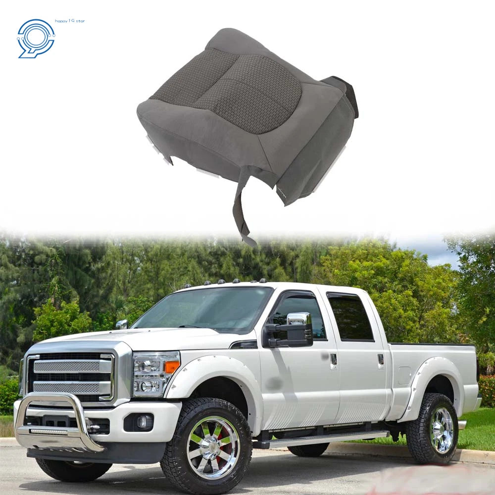 Front Seat Cover for Ford F250 F350 F450 F550 XLT (2011–2016) Gray Cloth