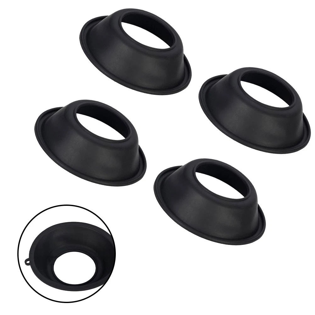 4X Carburetor Vacuum Diaphragm for Honda VF1100C Magna V65 (1983–1986) Black