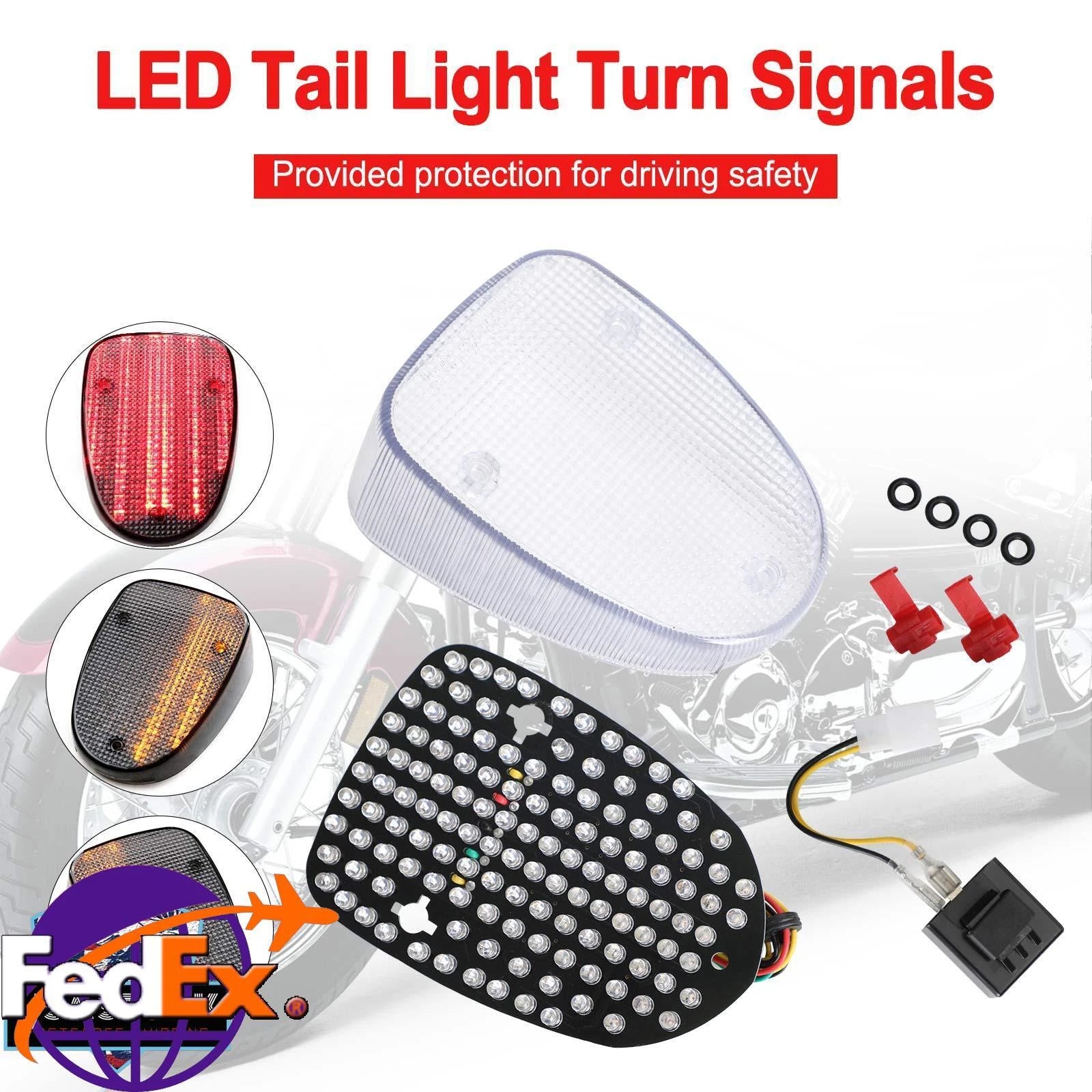 LED Tail Light Turn Signals for Yamaha Royal Star V-Star Classic Road Star