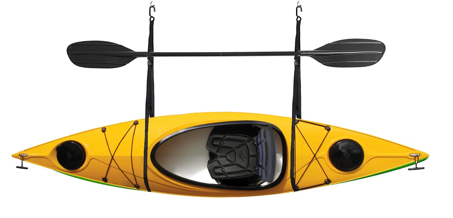 Kayak Wall Hanger Storage Strap for Garage (55 lb Capacity)