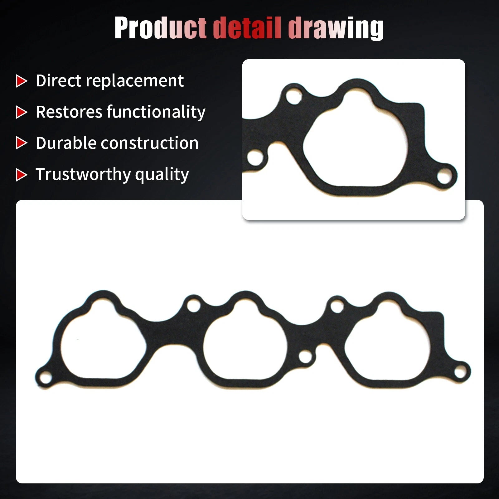 Intake Manifold Gasket for Lexus ES350 RX350 Toyota Avalon Sienna RAV4 (2006–2012)