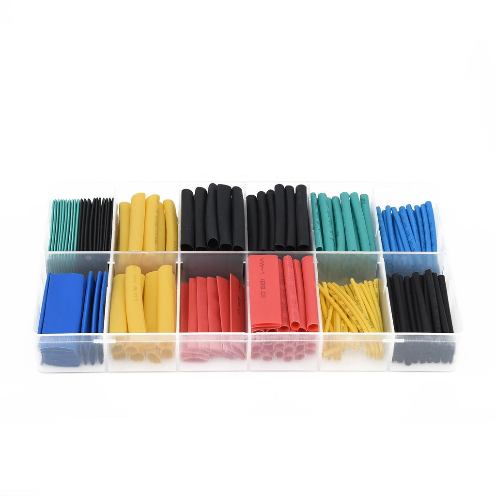 280pcs Cable Heat Shrink Tubing Sleeve Wire Wrap Tube Assortment W/ Box