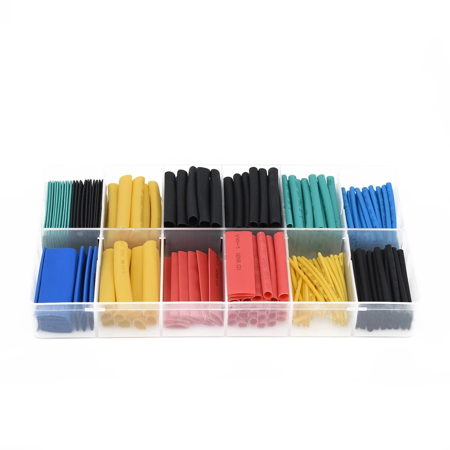 280pcs Cable Heat Shrink Tubing Sleeve Wire Wrap Tube Assortment W/ Box