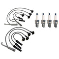 Denso 8mm Wire Set & 4 Iridium Spark Plugs Kit for Mazda B2300 (1994–2006)