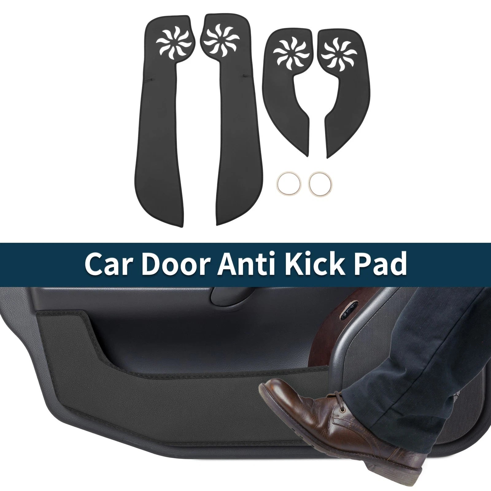 Set of 1 Car Door Anti Kick Pad Sticker Protector for Nissan Qashqai (2016–2022)