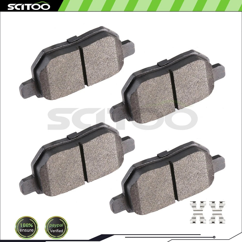 4X Rear Low Dust Metallic Brake Pads for Lexus CT200h (2011–2017)