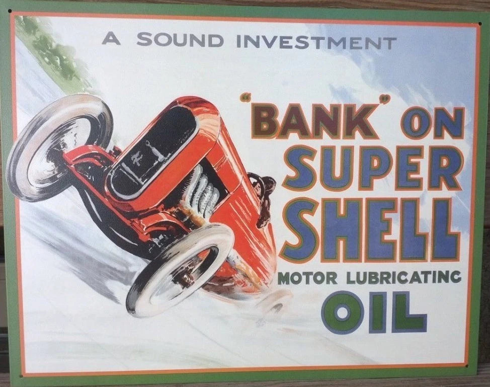 Vintage Tin Metal Sign for Auto Racing (2016)