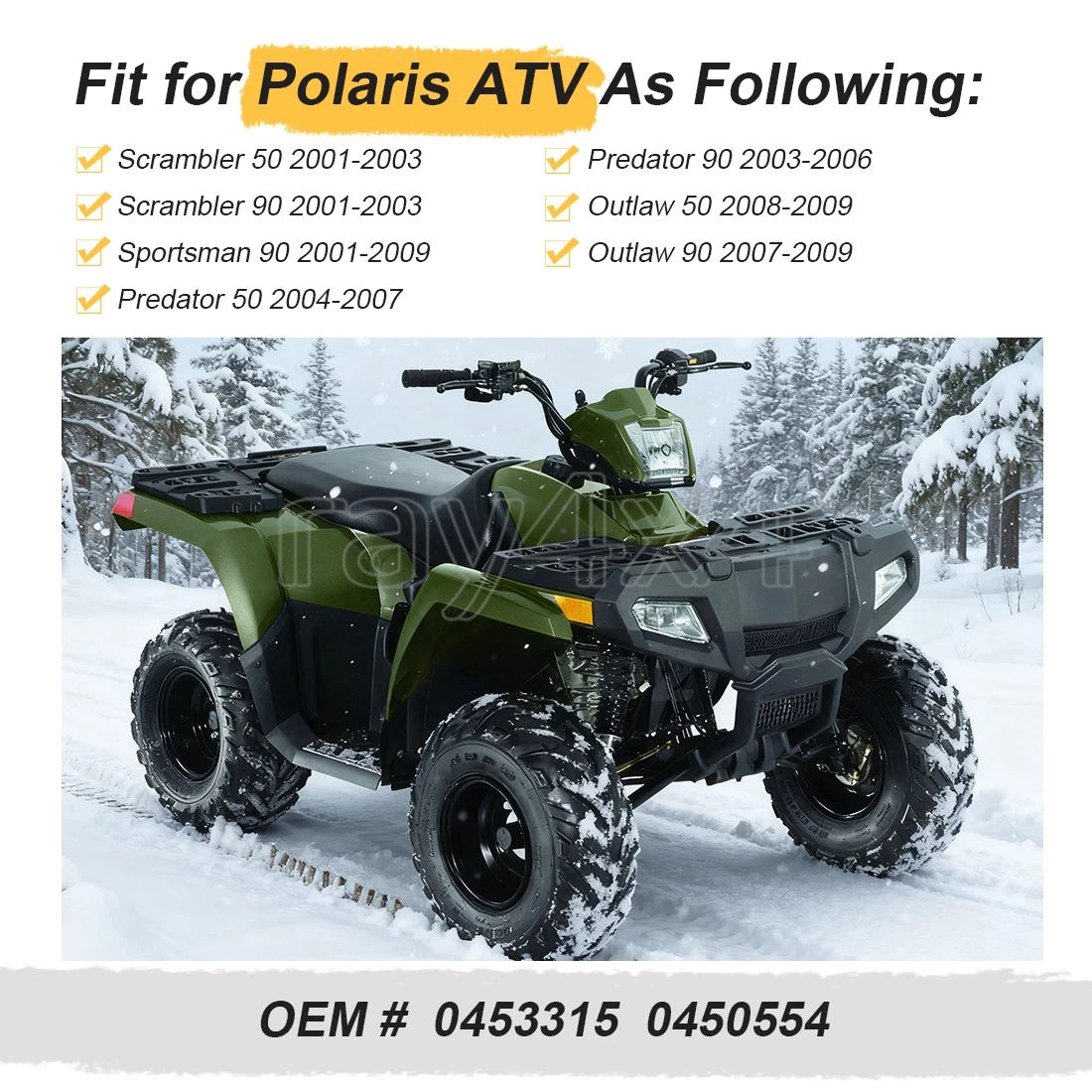 Resistor for Polaris Outlaw Sportsman Scrambler Predator 50 90 (2001–2009)