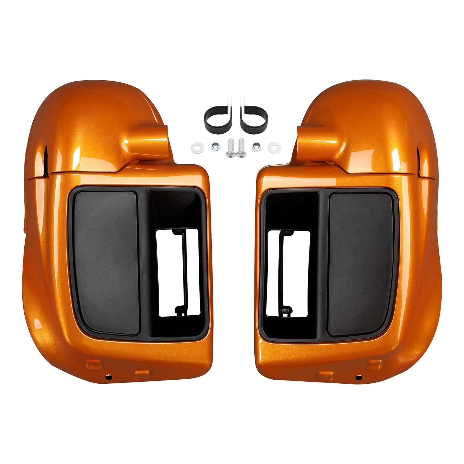 Lower Vented Fairing Speaker Pods for Harley Touring Glide (2014–2023) Amber