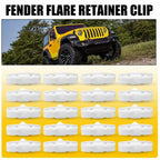 20x Fender Flare Clips for Jeep Gladiator JT (2018–2020) & Wrangler JL (2018–2020)