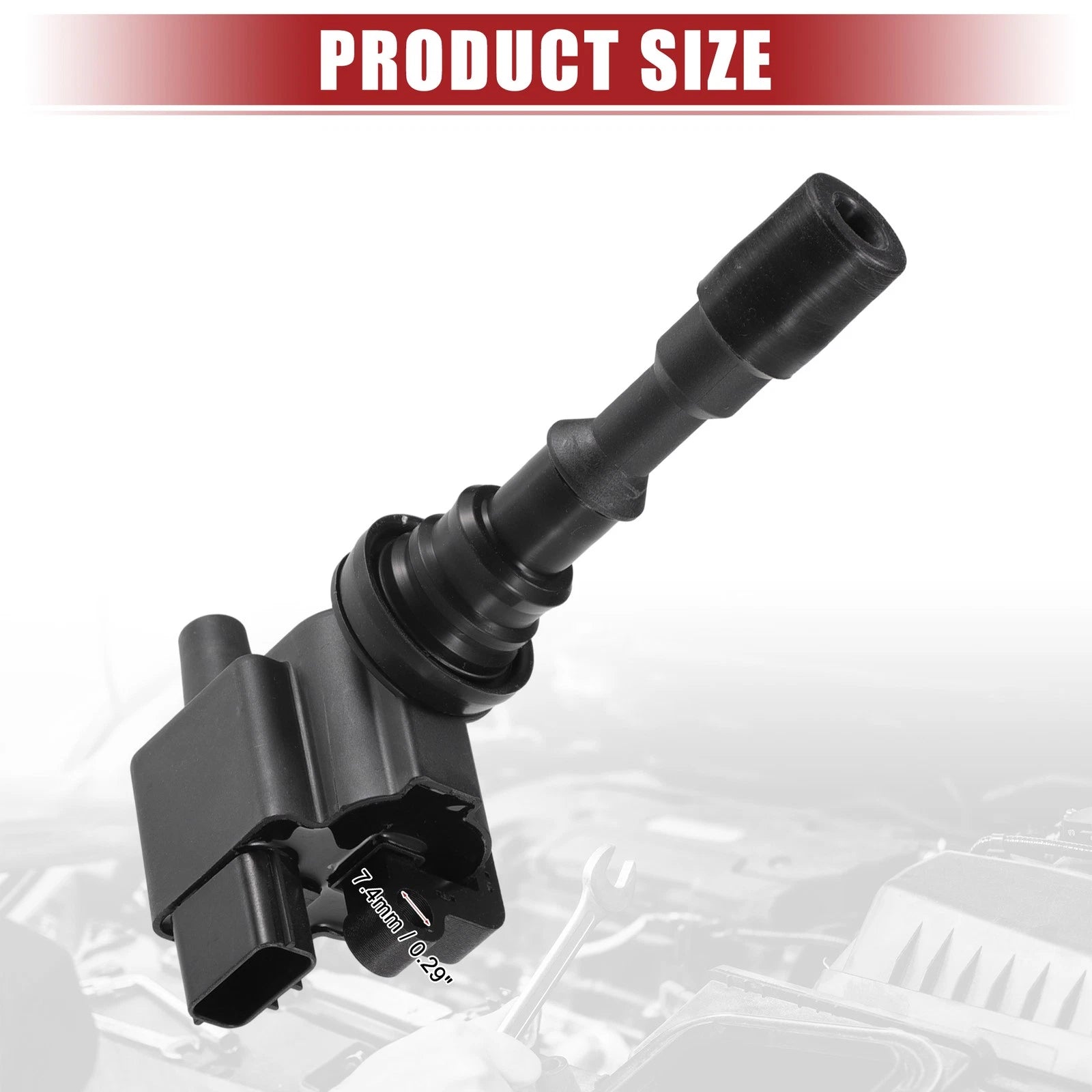 3X Ignition Coil for Kia Sedona (2002–2005) No. 2730039050 Black