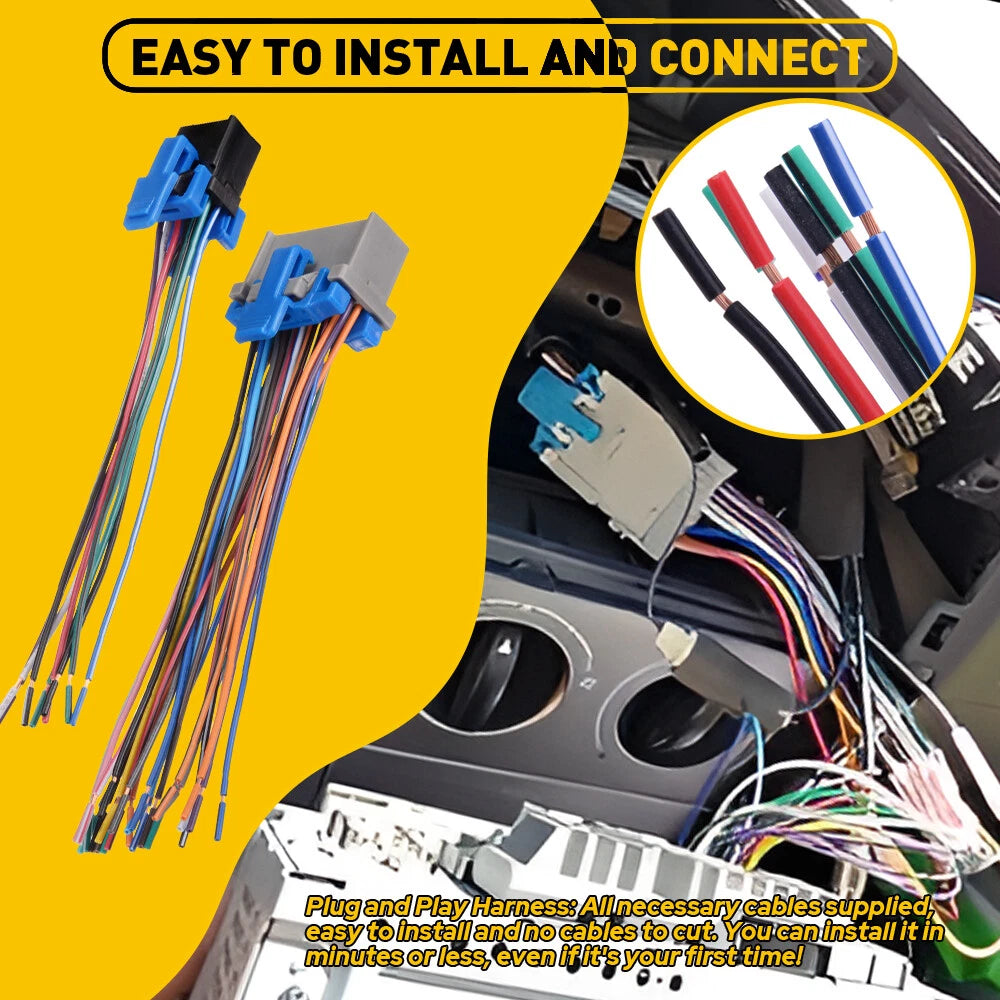 Car Stereo Radio Wiring Harness Adapter Connector for Chevy Silverado (2003–2007)