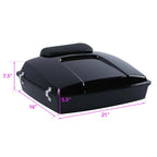 Razor Trunk Backrest Pad Mount Rack for Harley Touring (1997–2008)