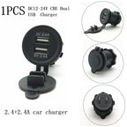 Dual USB Socket for All 12-24V Vehicles (5V 2.4A)