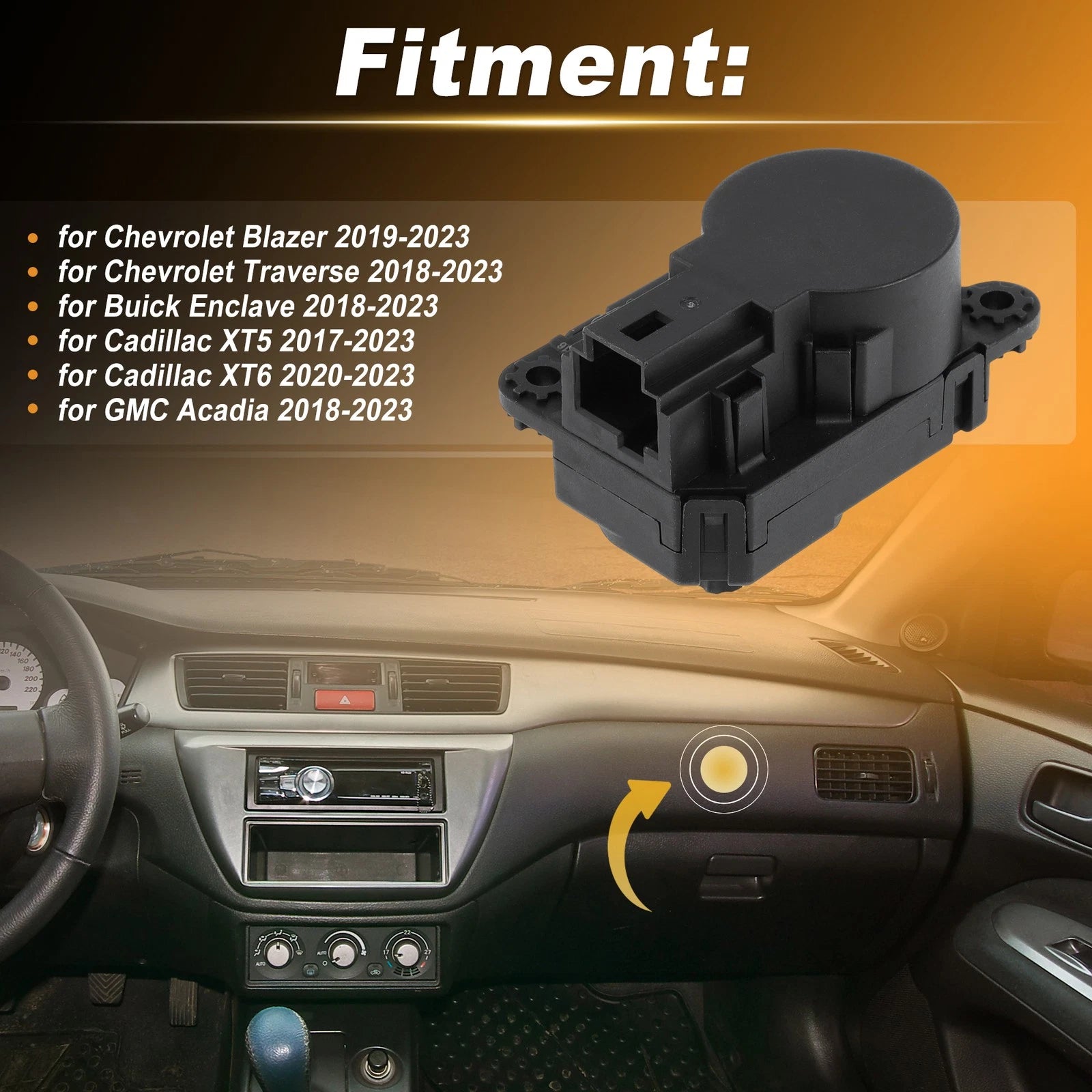 HVAC Heater Blend Door Actuator for Chevrolet Blazer (2019–2023) 1574689 73619