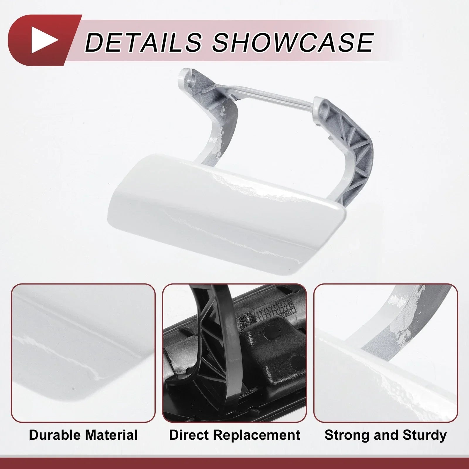 Front Left Washer Nozzle Cover for Mercedes-Benz GL350 (2013-2016) White