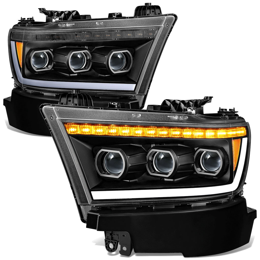 Sequential Tri-Projector LED Headlight Lamps for Ram 1500 (2019–2024)