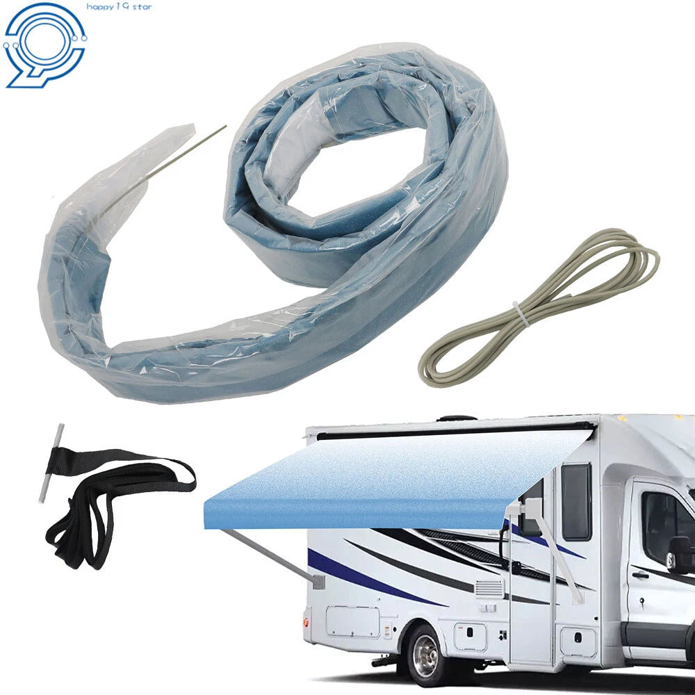 4-Ply Weatherproof Vinyl Awning Fabric for RV (9')
