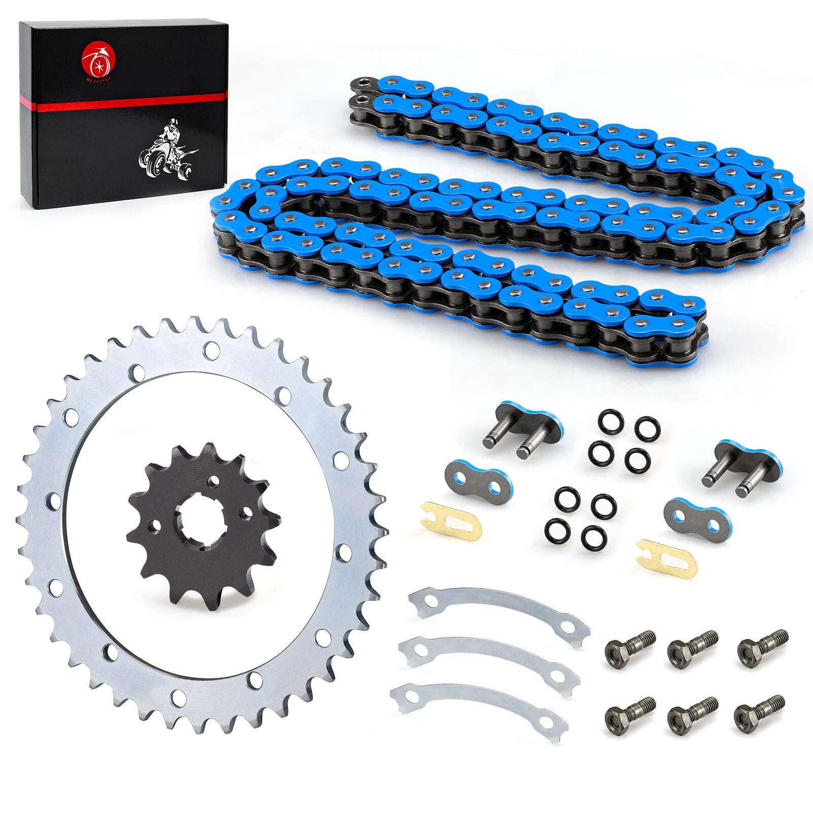 Front Rear Chain #520 98L Drive Sprocket Kit for Yamaha Warrior YFM350X (1989-2004)