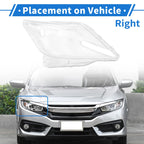 1 Pcs Headlight Lens Cover for Lexus LX570 (2007–2012) PC Clear