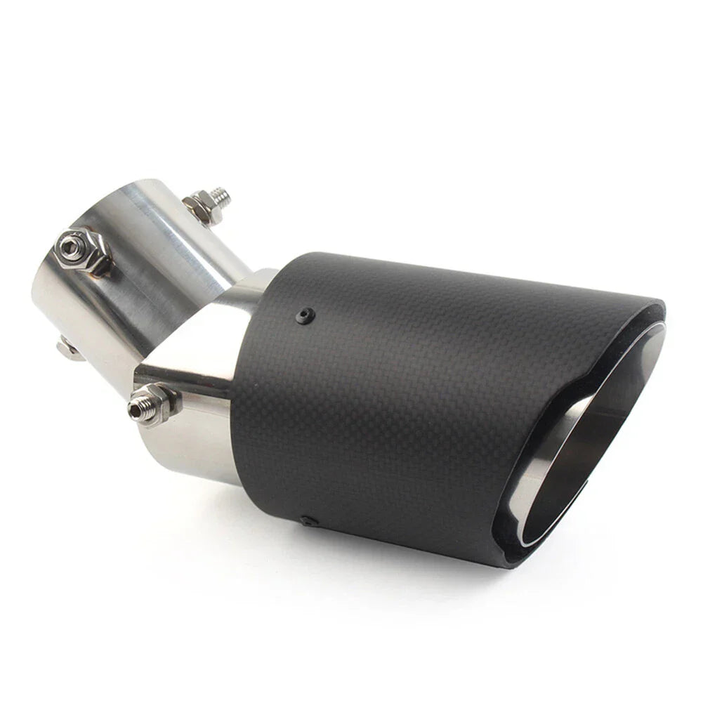 Carbon Fiber Exhaust System Pipe Muffler Tip for Car - Stainless Steel