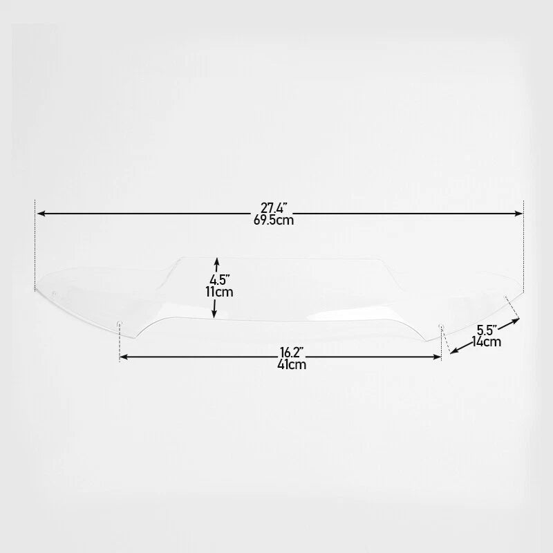 4.5" Clear Windshield for Harley Road Glide (2015–2023)