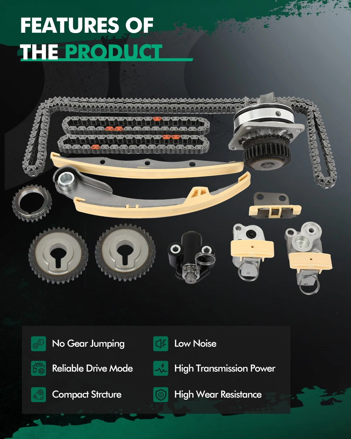 Timing Chain Kit & Water Pump for Nissan Quest Altima Maxima (2004–2015)