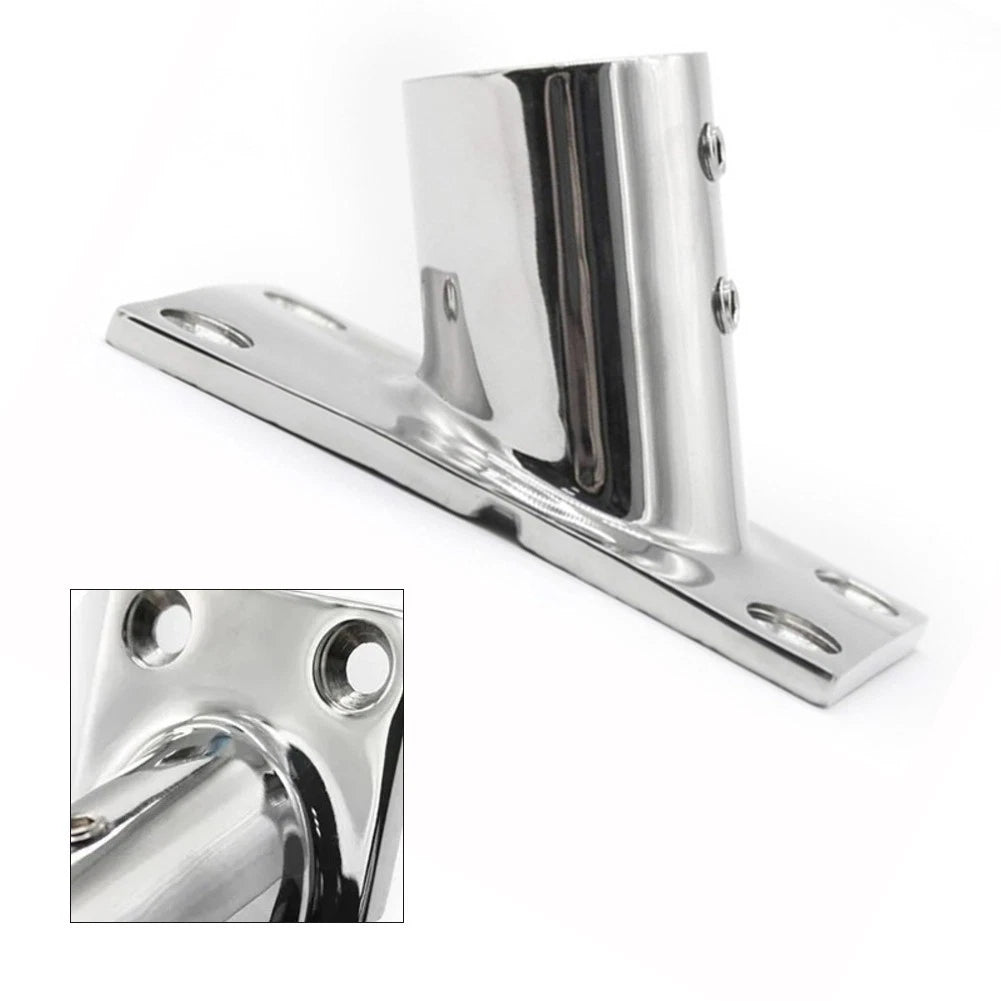 316 Stainless Steel Pipe Seat Bottom 60 Degree for Marine Awning Handrail
