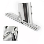316 Stainless Steel Pipe Seat Bottom 60 Degree for Marine Awning Handrail