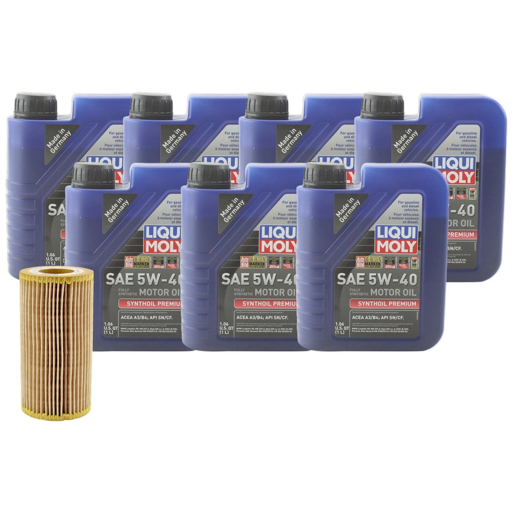 Engine Oil Change Kit for Audi TT RS Quattro (2009–2019) - 7L Liqui Moly 5W40