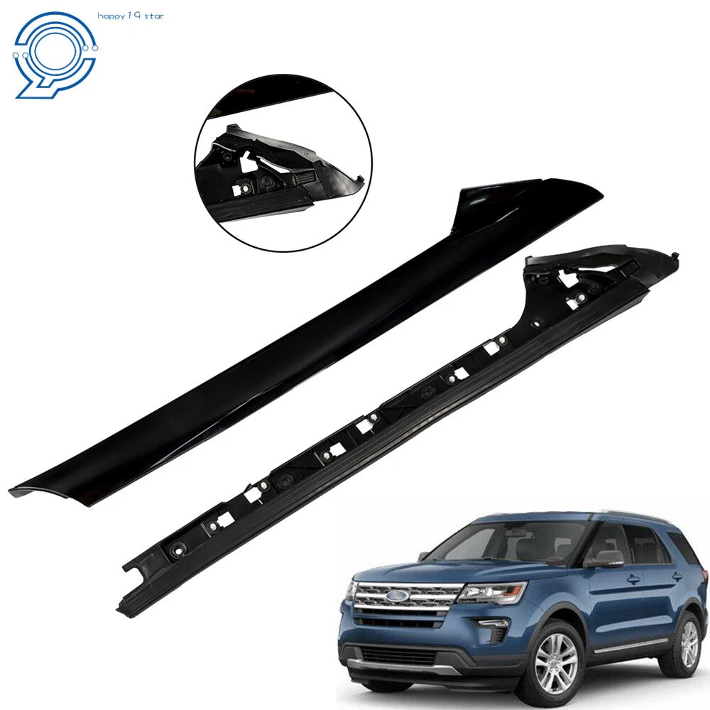 Pair Windshield A-Pillar Molding Trim for Ford Explorer (2011–2019)