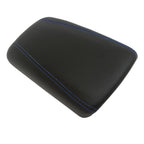 PVC Leather Console Armrest Cover for Chrysler 200 (2015–2018) Blue Stitch
