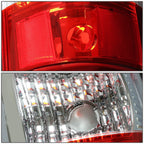 Set of 2 Red LED C-Tube Bar Tail Brake Light Lamps for Silverado Sierra (2003–2007)