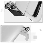 Polished Metal 3D Decal Black Emblem for Mazda RX-7 (1985–1991)