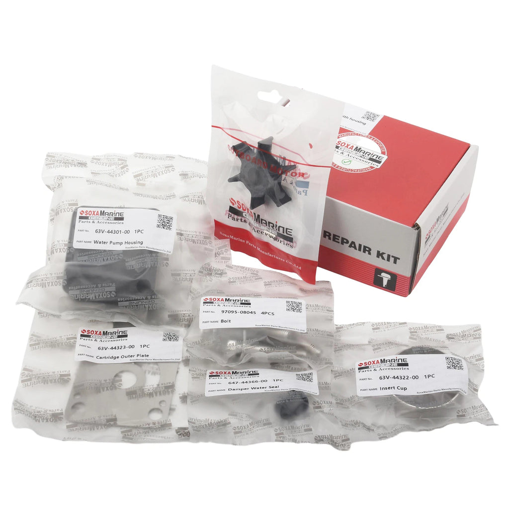 Water Pump Rebuild Service Kit 63V-W0078-00 for Yamaha Outboard