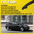 Set of 4 Exterior Door Handles for Hyundai Accent (2012–2017)