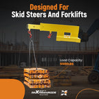 Jib Crane Boom for Forklift Pallet Fork (Universal Fit, 5500lb, 31-79")