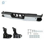 Chrome Rear Step Bumper for Chevy Silverado GMC Sierra 1500 (2014-2018)