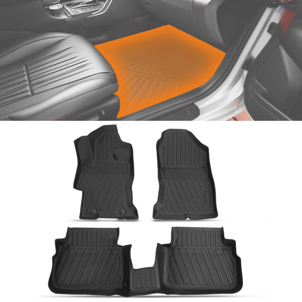 3Pcs TPE Anti-Slip Carpet Floor Mat Liner for Subaru Crosstrek/Impreza (2017–2023)