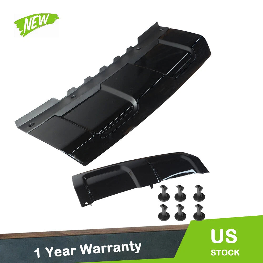 Black Front and Rear Bumper Skid Plate Trim Cover for Range Rover Sport (2014–2017)