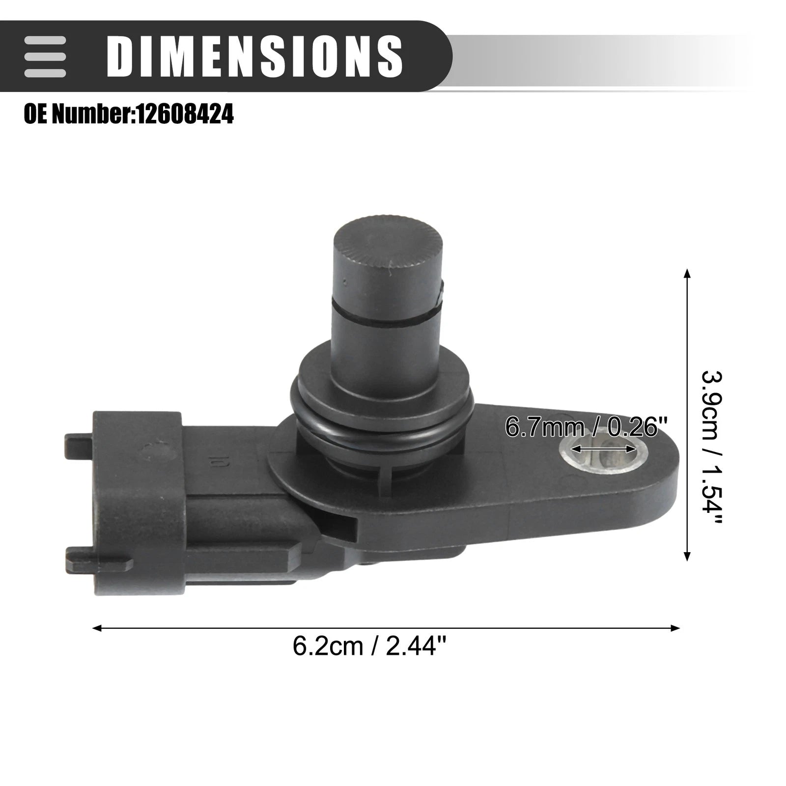 5X Crankshaft Position Sensor for Buick LaCrosse CXS (2007–2008) 12608424