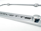 Notched Chrome License Plate Frame Replacement for Chevy C8 Corvette (2020–2024)