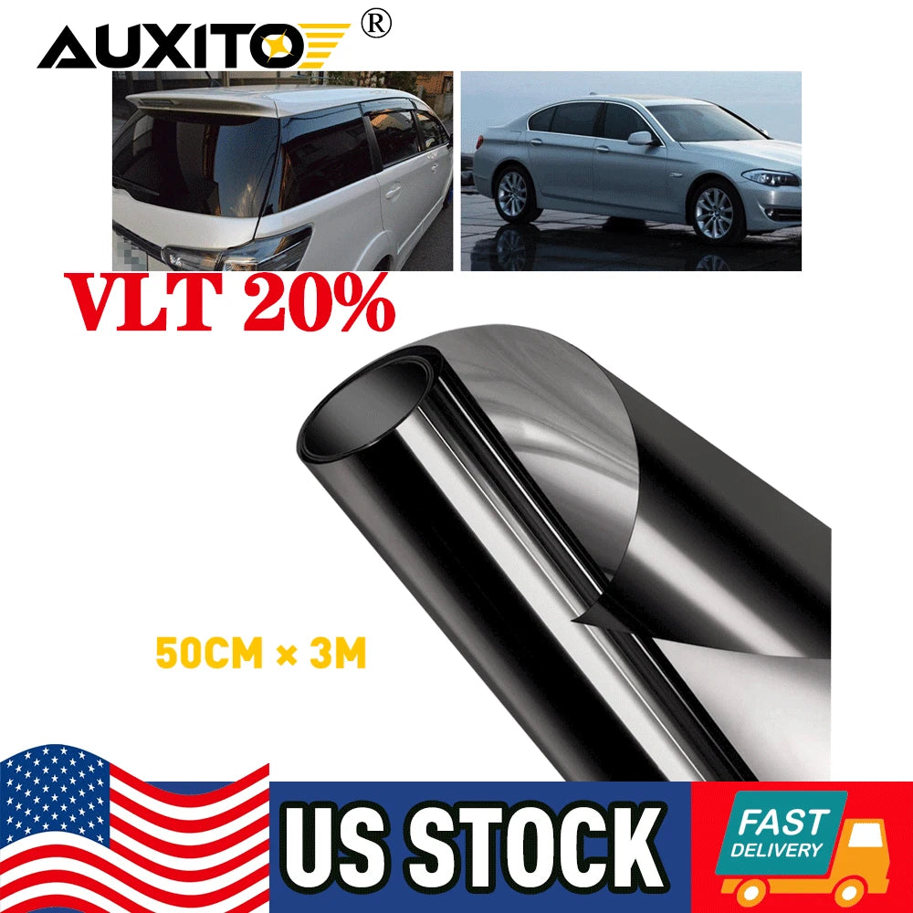 Window Tint Film 20% VLT for Car Home Office Glass (10ft Roll)