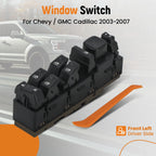 Power Window Switch Front Left for GMC (15202851) (2015–2017)