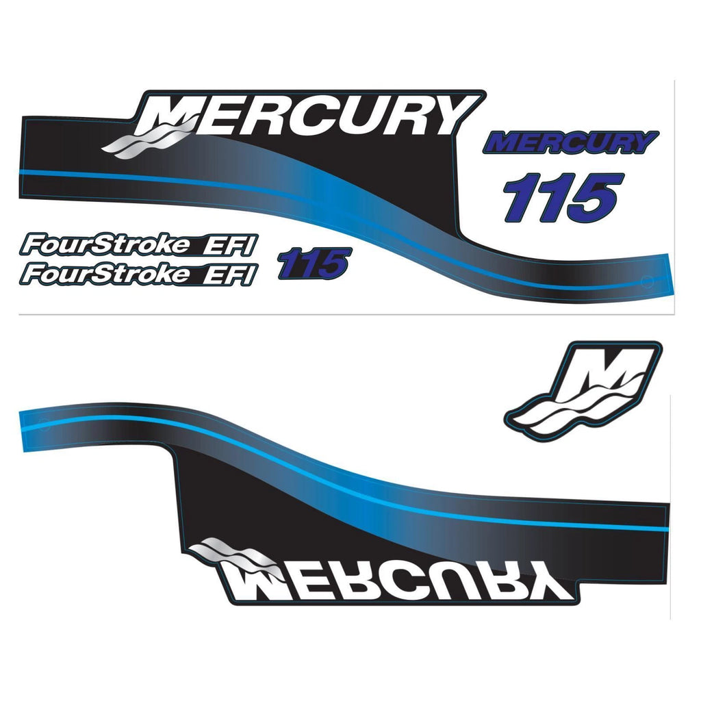 Decal Set for Mercury 115 HP Outboard Motor (881649A01)