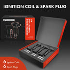 Set of 6 Ignition Coils & Spark Plugs for Nissan 370Z (2009–2020)