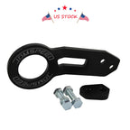 Tow Hook for Universal Vehicles (CNC Aluminum, Black Anodized)