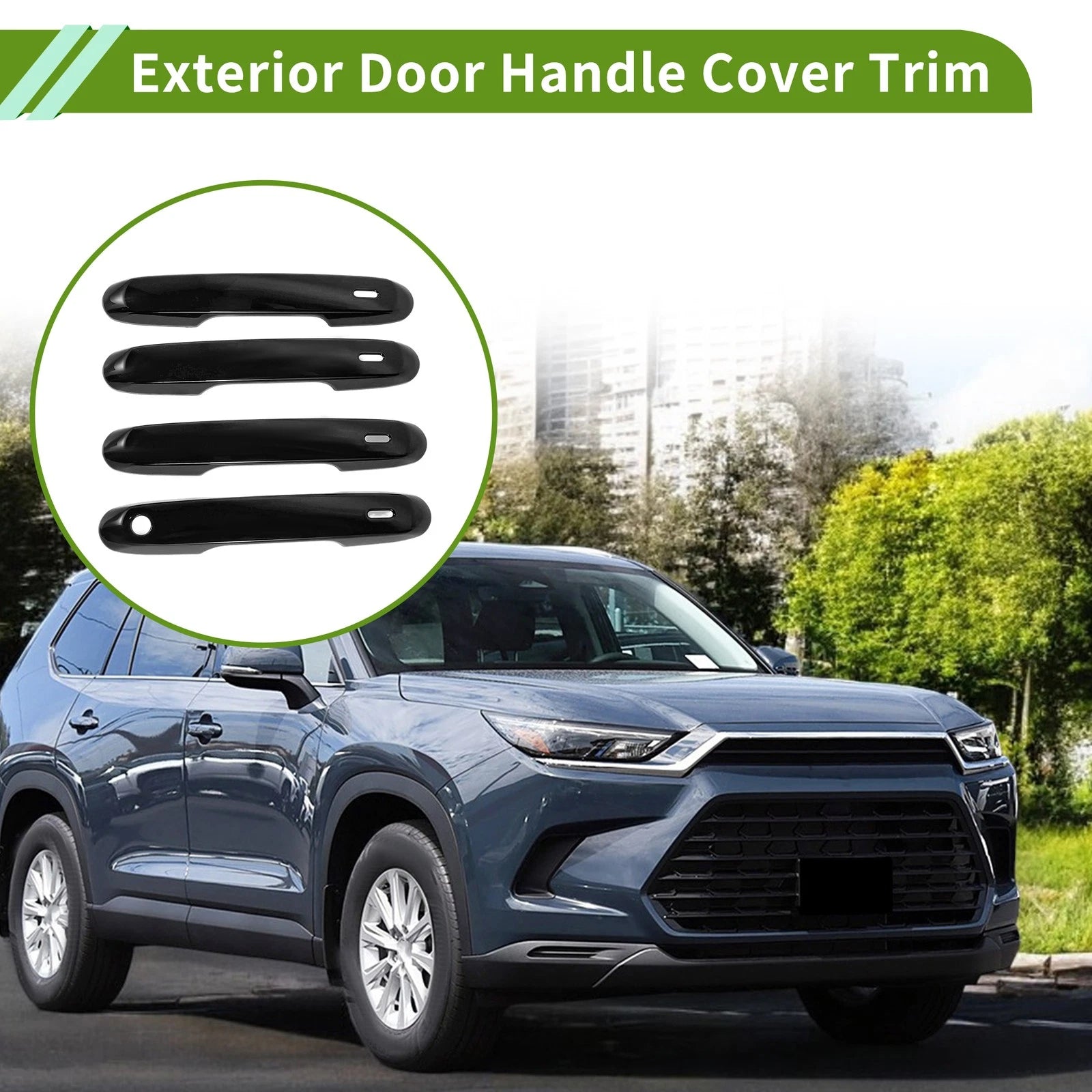 Set of 1 Exterior Door Handle Cover Trim for Toyota Grand Highlander (2024)