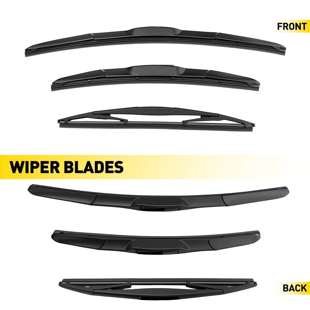3Pcs Wiper Blades Set for Nissan Armada (2017–2022)